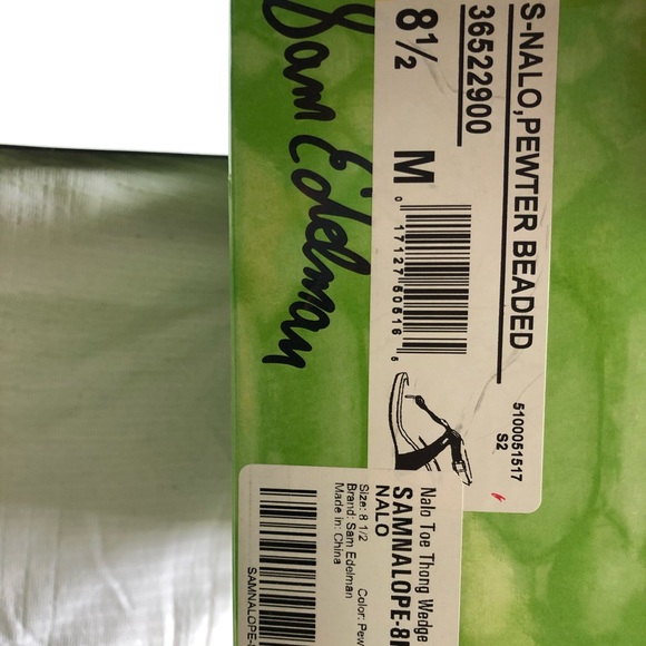 Sam Edelman beaded pewter wedge - Picture 8 of 8